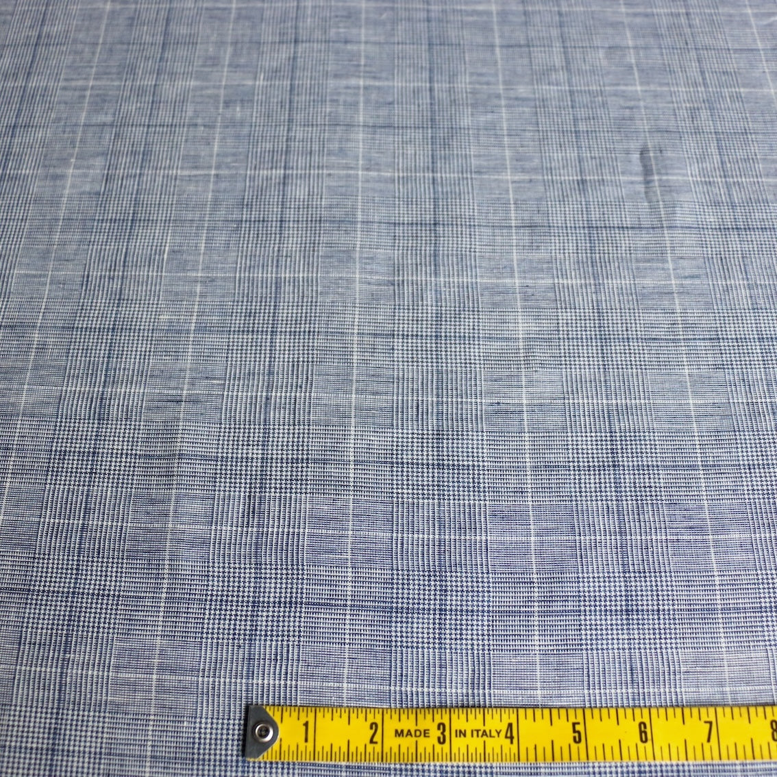 Torino Navy Check Linen - Image 3