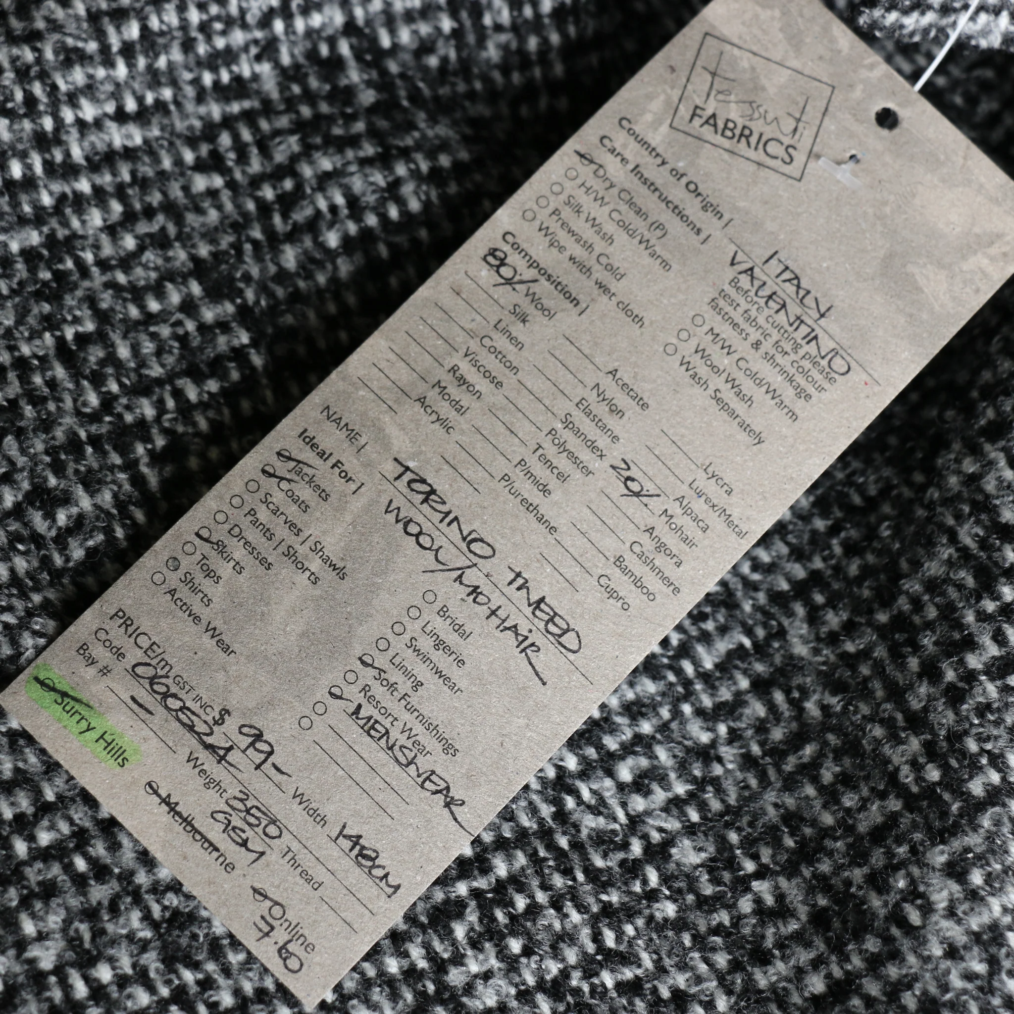 Torino Tweed Wool/Mohair - Image 3
