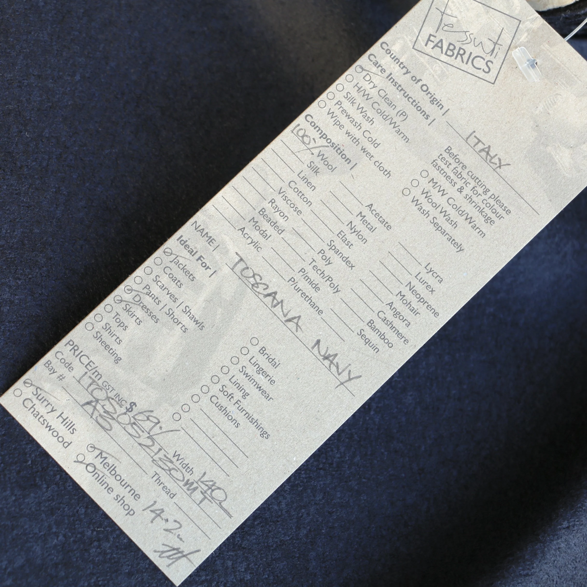 Toscana Navy Knit - Image 3