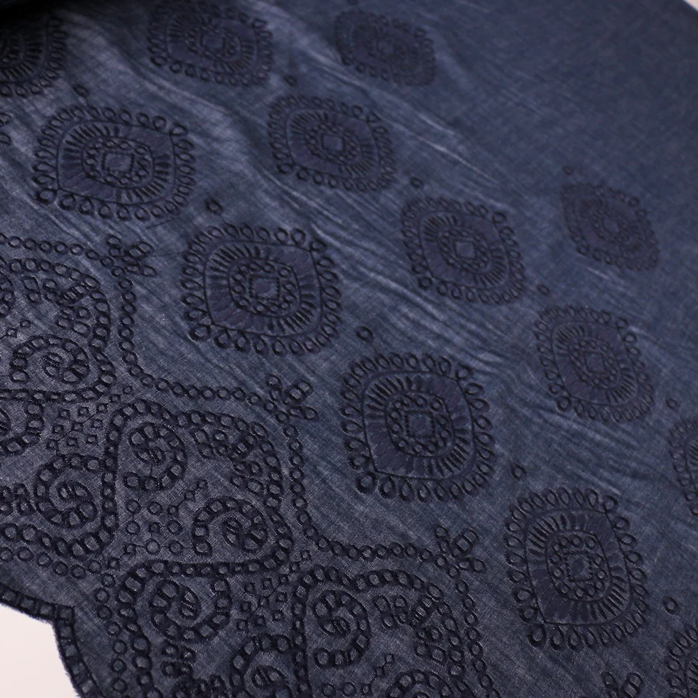 Trapani Denim Embroidered Border - Image 5