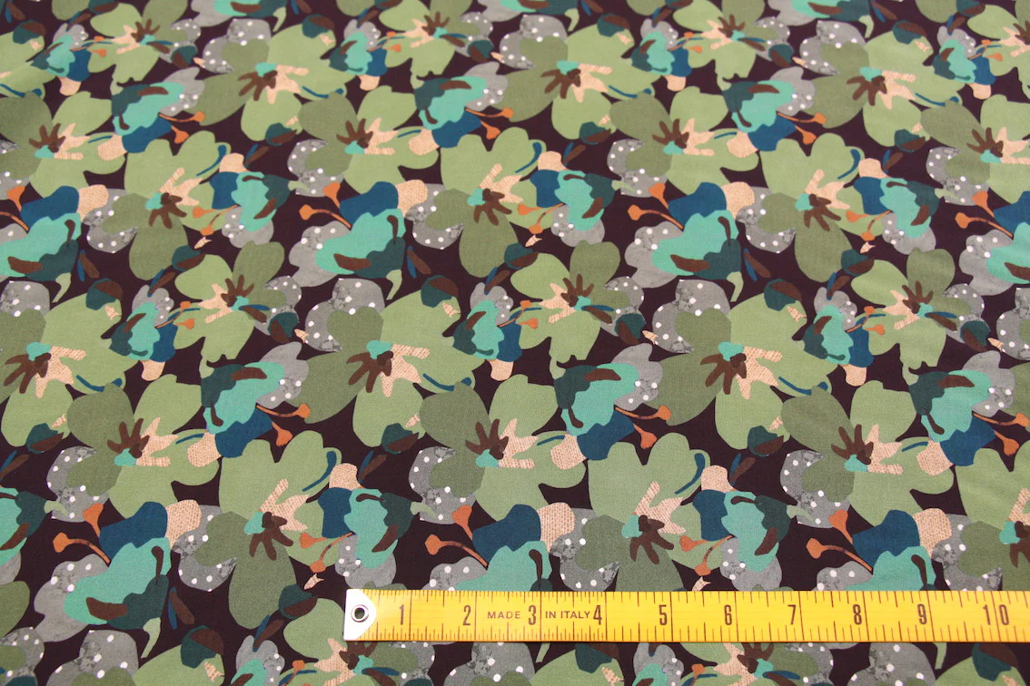 Treloyan Green - Liberty Silk Crepe De Chine - Image 3