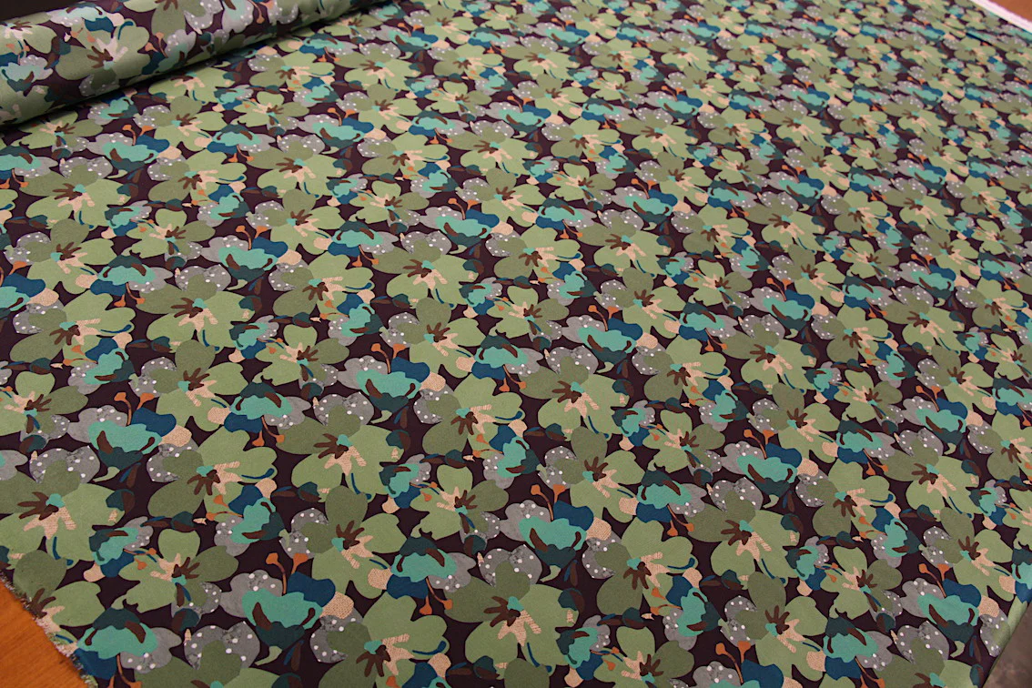 Treloyan Green - Liberty Silk Crepe De Chine - Image 4