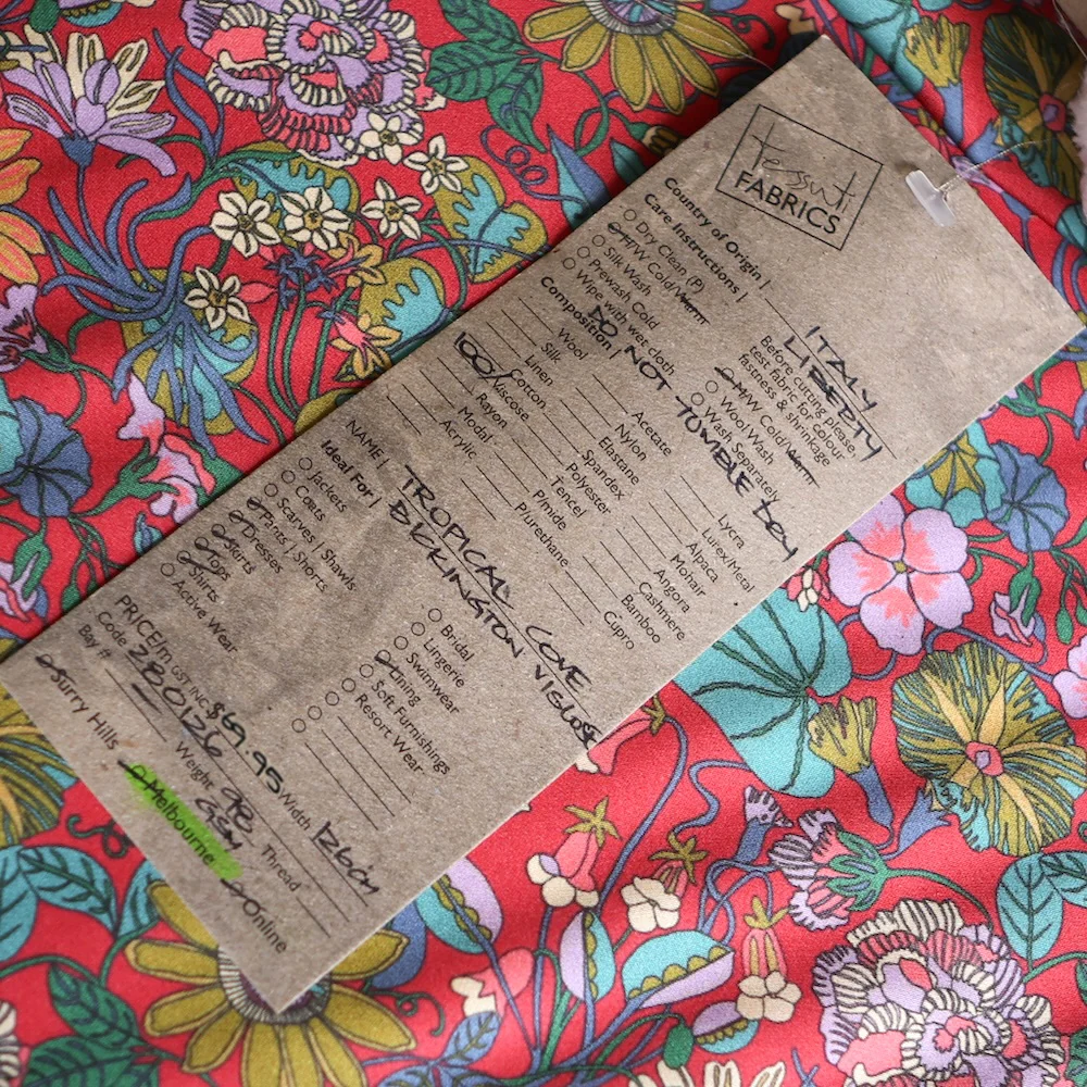 Tropical Cove  - Bickington Viscose -  Liberty Fabrics - Image 4