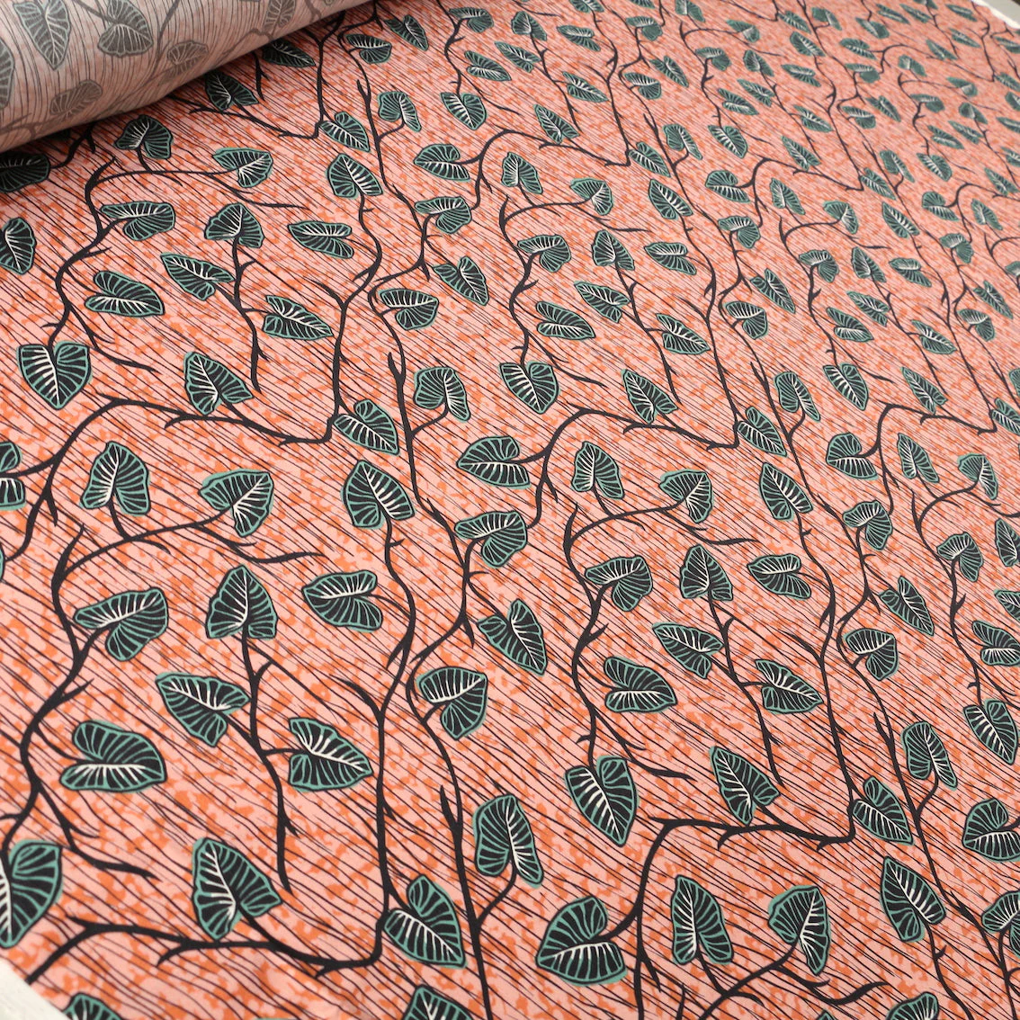 Tropical Orange Viscose Poplin - Image 4