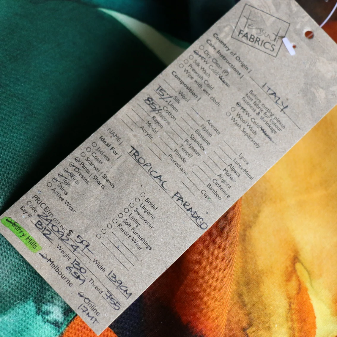 Tropical Paradiso Viscose/Linen - Image 5