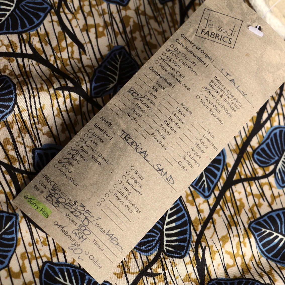Tropical Sand Viscose Poplin - Image 5