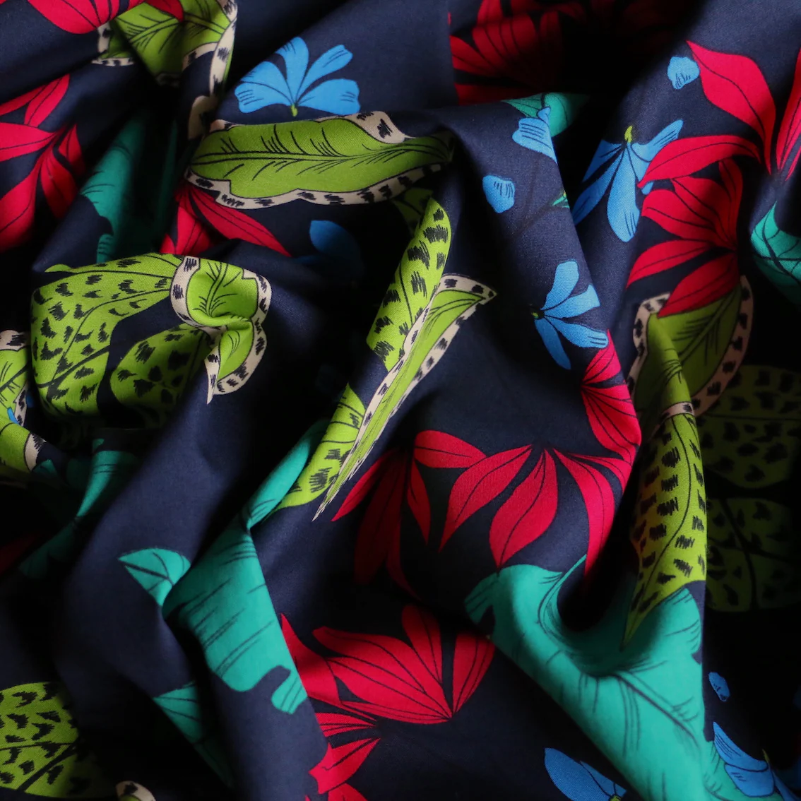 Tropicale Dusk Cotton Poplin - Image 2