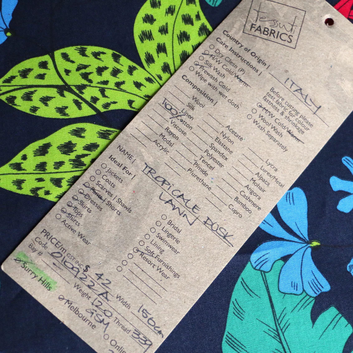 Tropicale Dusk Cotton Poplin - Image 3