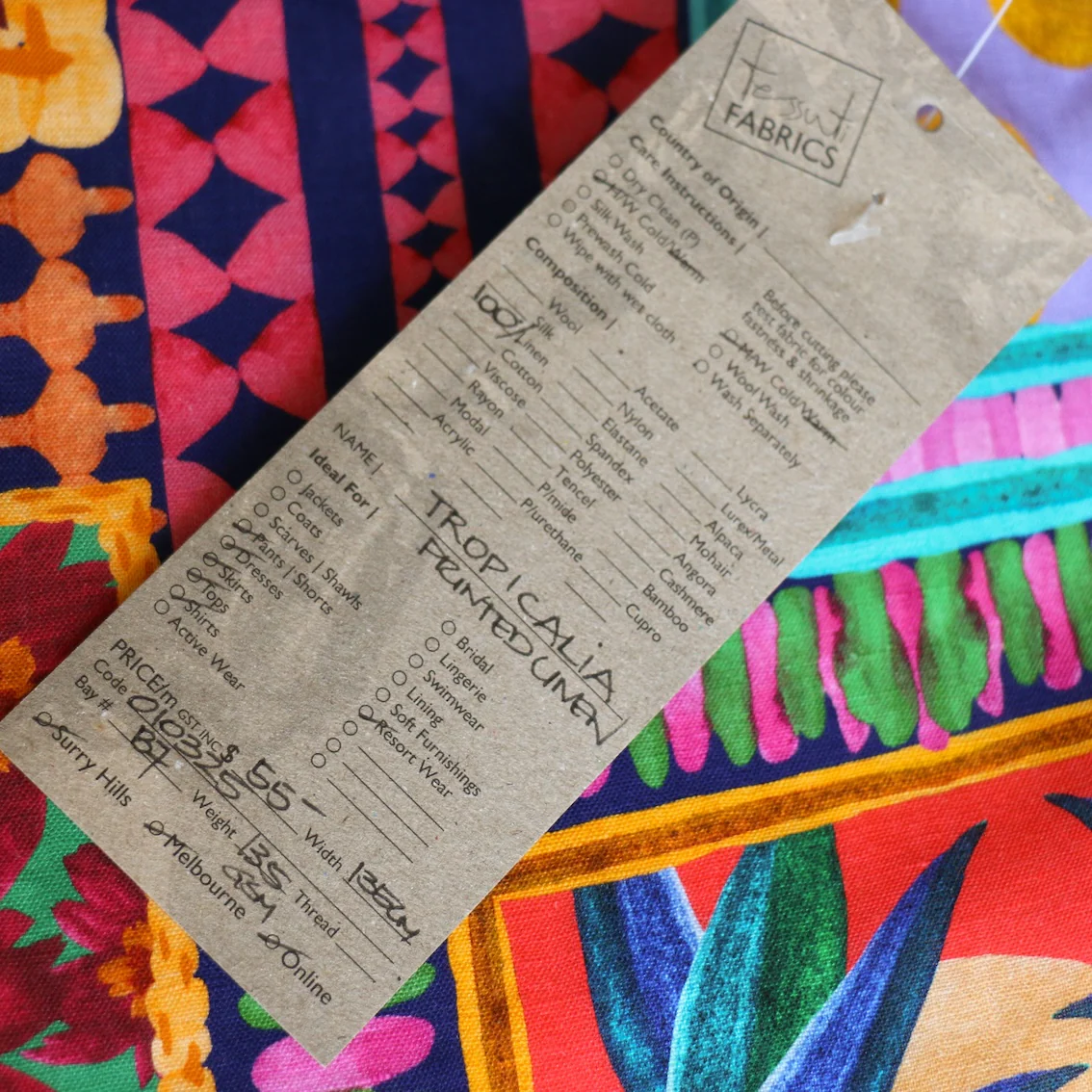 Tropicalia Printed Linen - Image 7