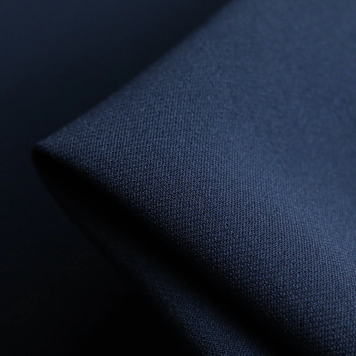 True Blue Dark Faille Crepe