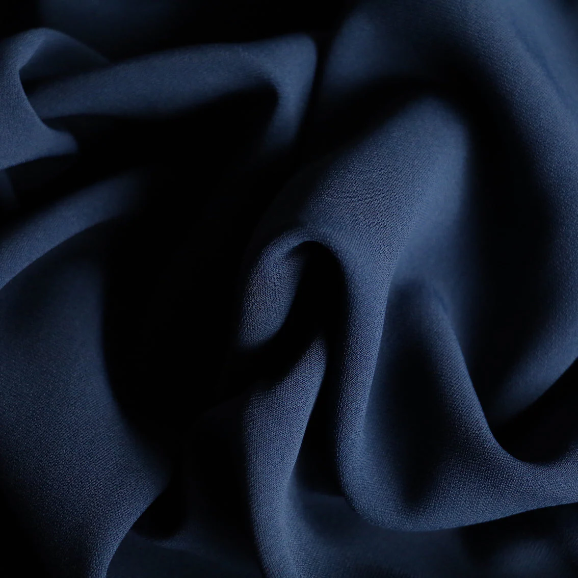 True Blue Dark Faille Crepe - Image 2