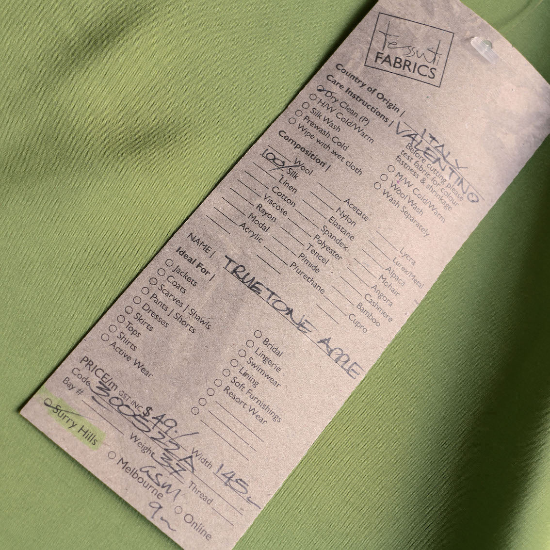 Truetone Apple Silk Habutai - Image 3