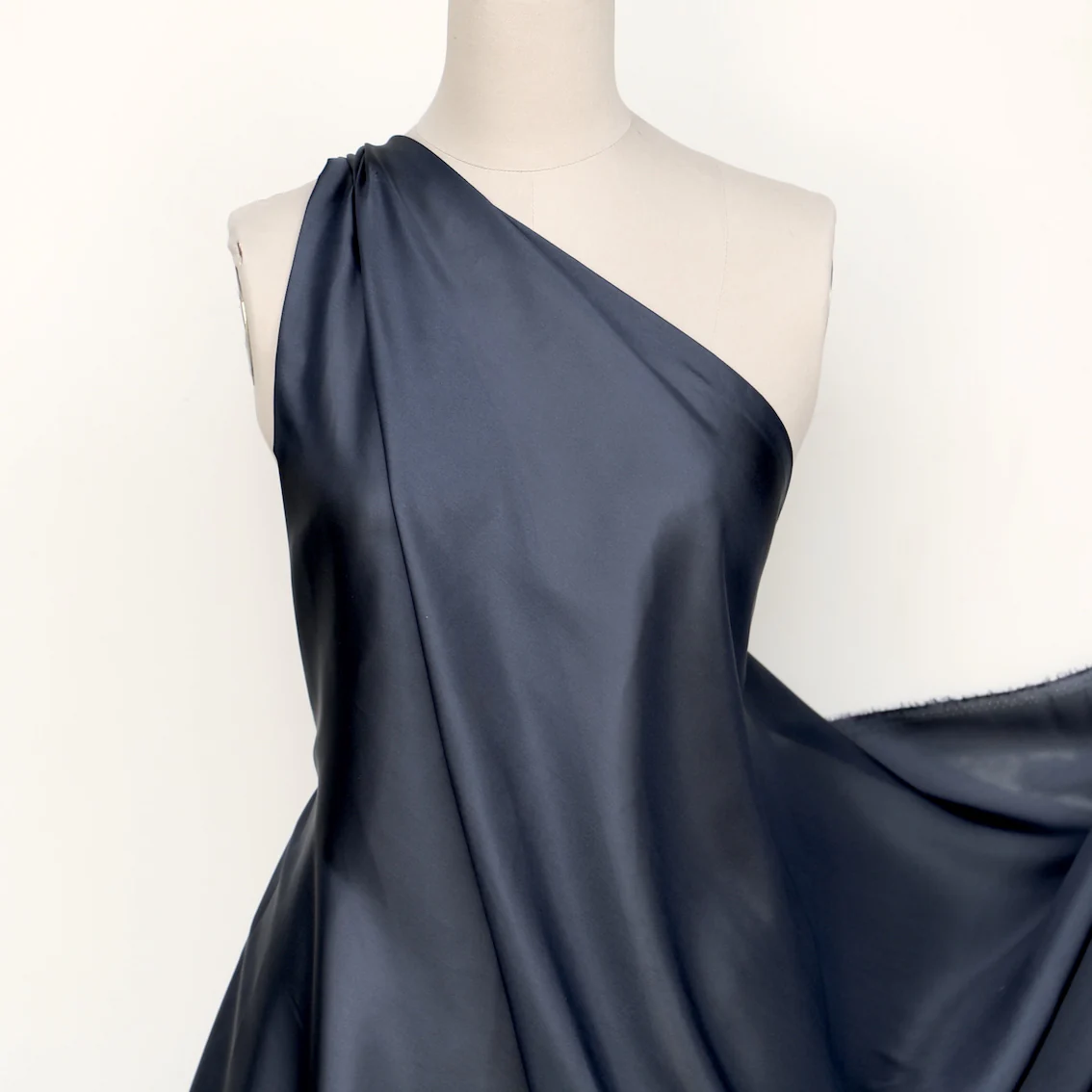 Truetone Navy Silk Habutai - Image 4