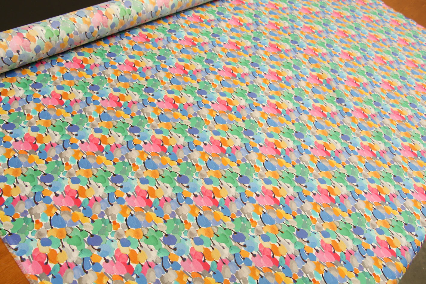 Tulip Fields Green - Liberty Tana Lawn - Image 3