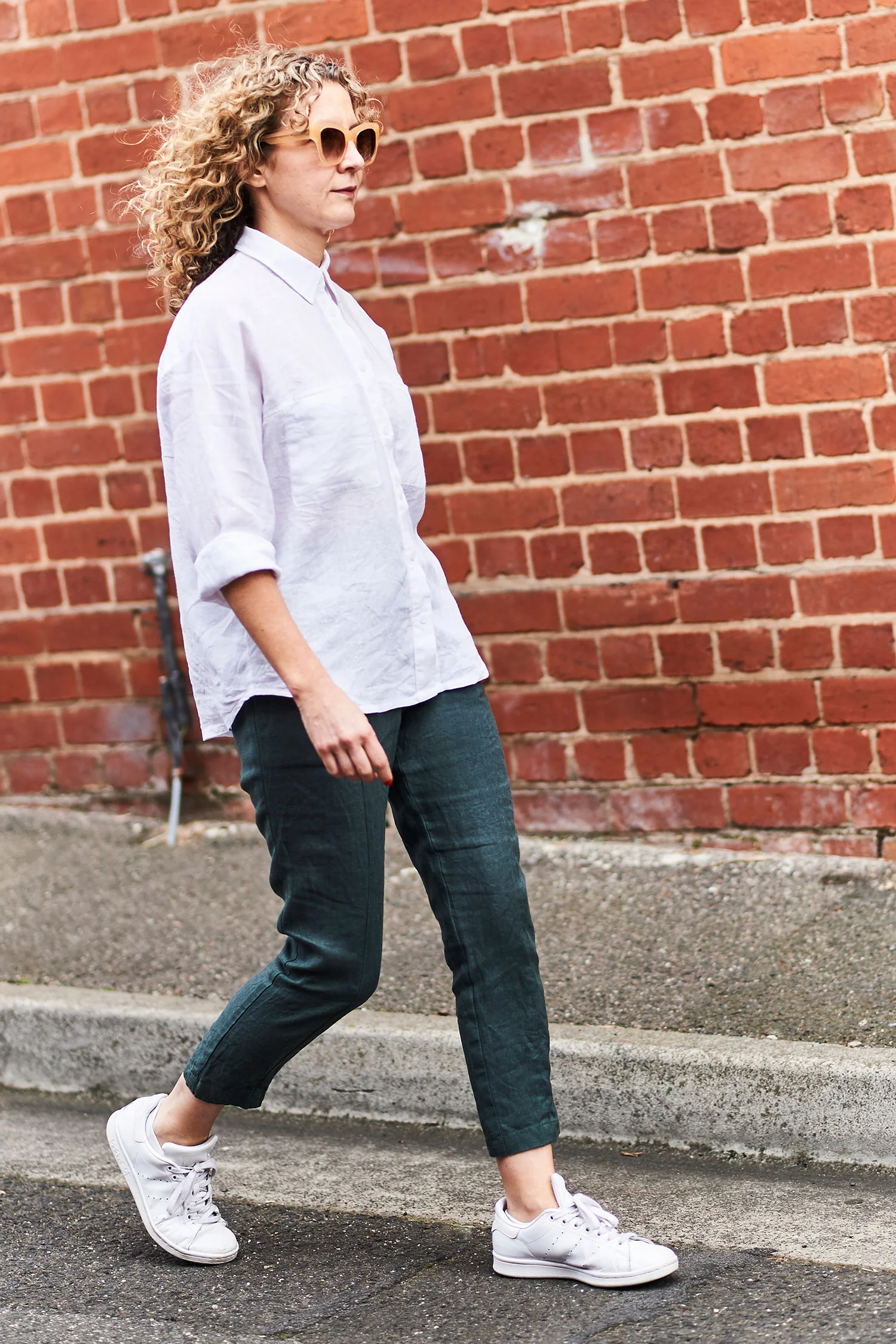 EU Tumble Green Washed Linen - Image 6