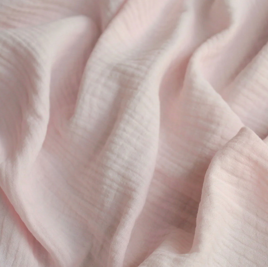 Tumbled Baby Pink Double Gauze - Image 2