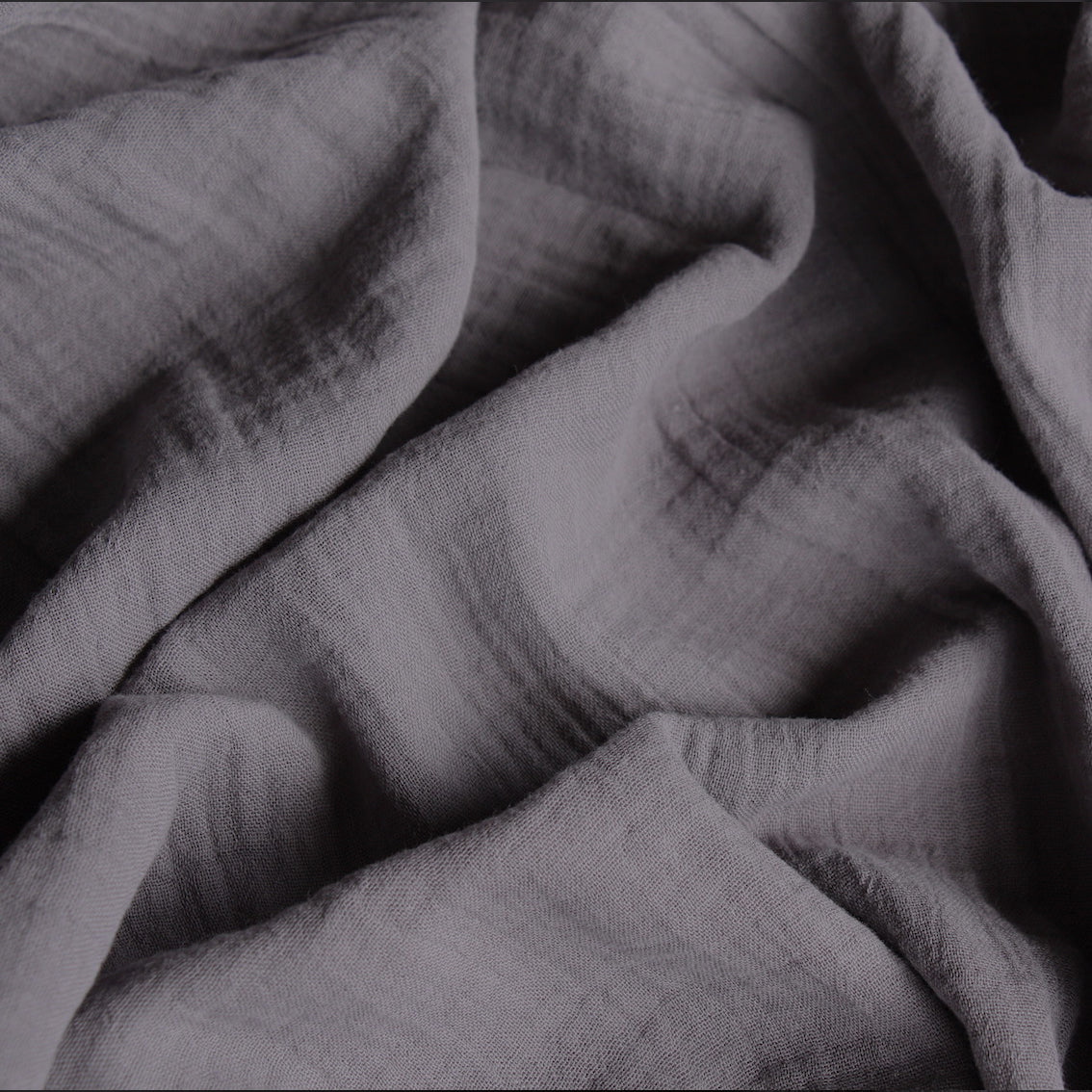 Tumbled Grey Double Gauze - Image 2