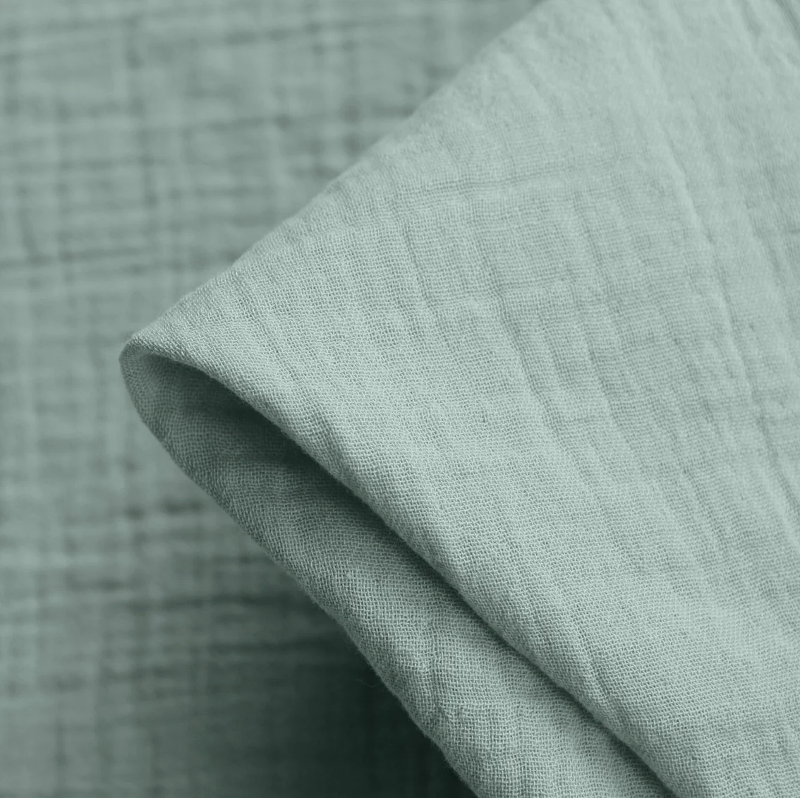 Tumbled Pistachio Double Gauze