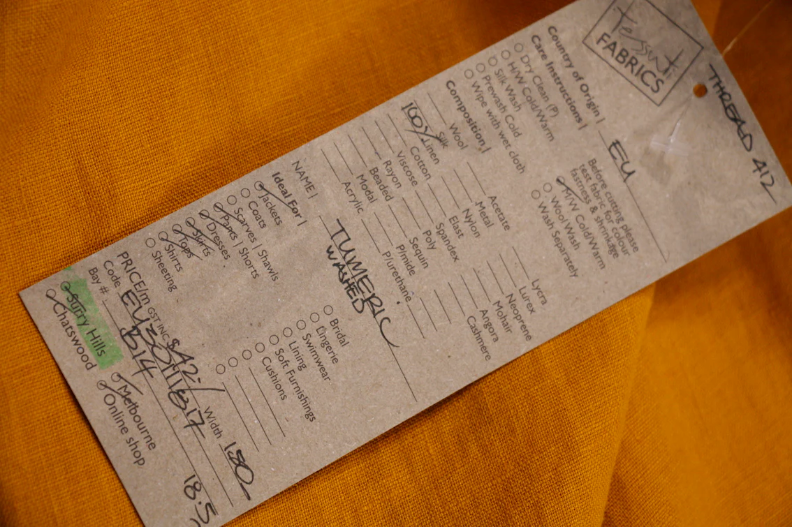 Turmeric Washed Linen - Image 3
