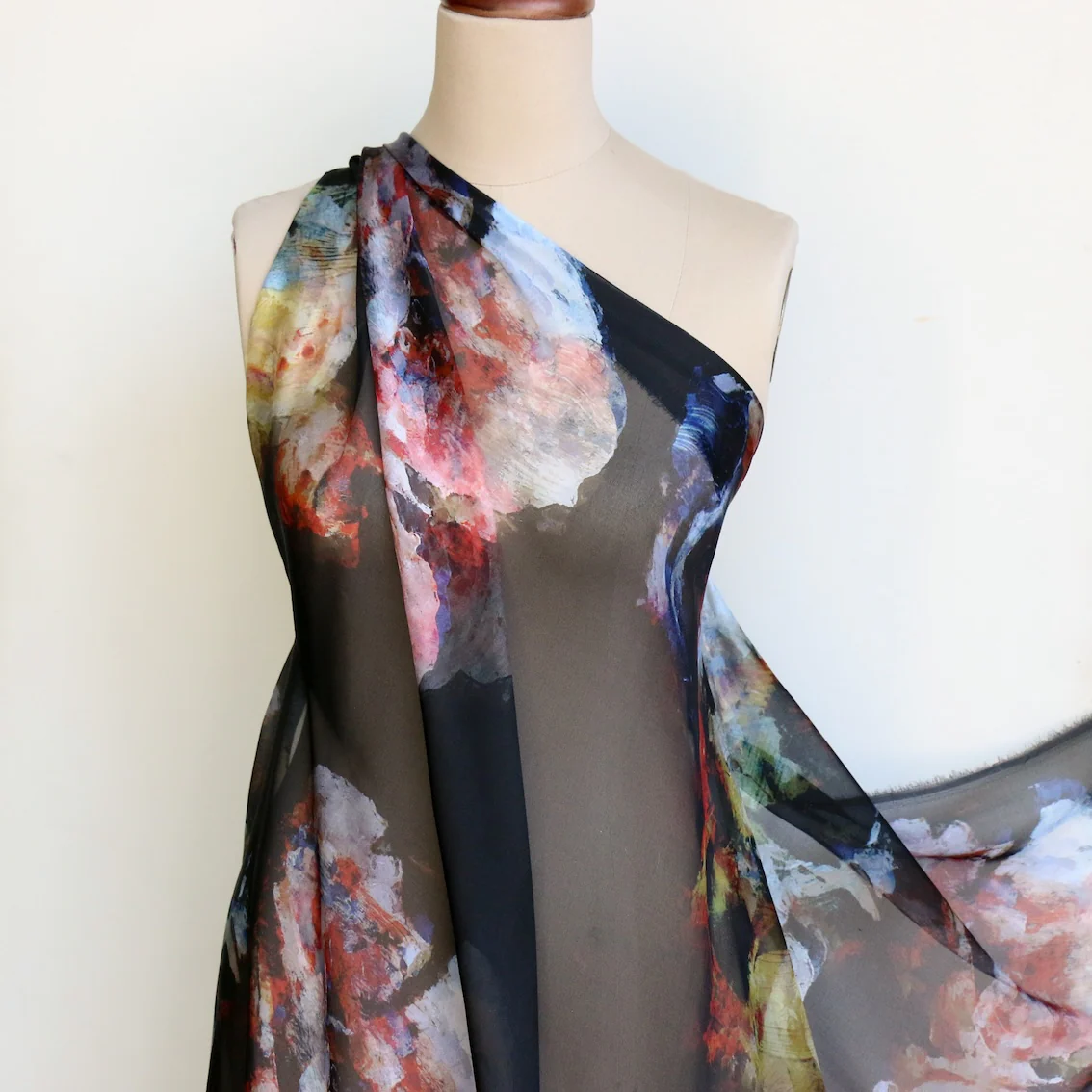 Twilight Roses Silk Chiffon - Image 5