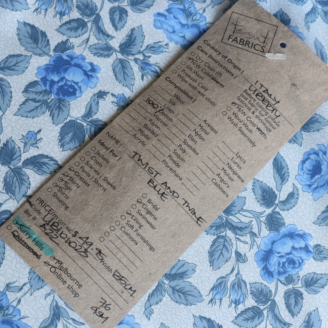 Twist and Twine Blue - Liberty Tana Lawn™ - Image 4