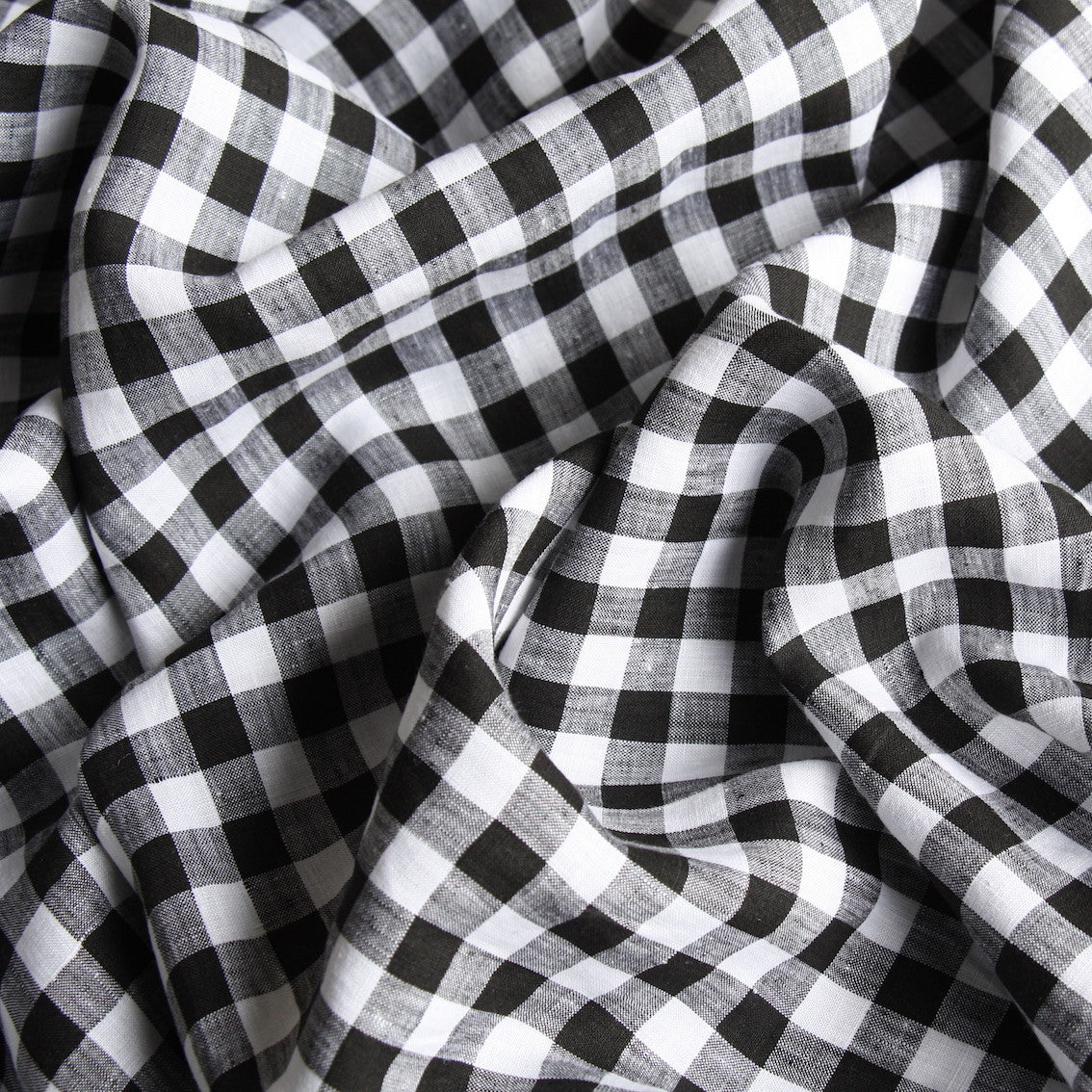 Uma Check Black - Gingham Linen - Image 2