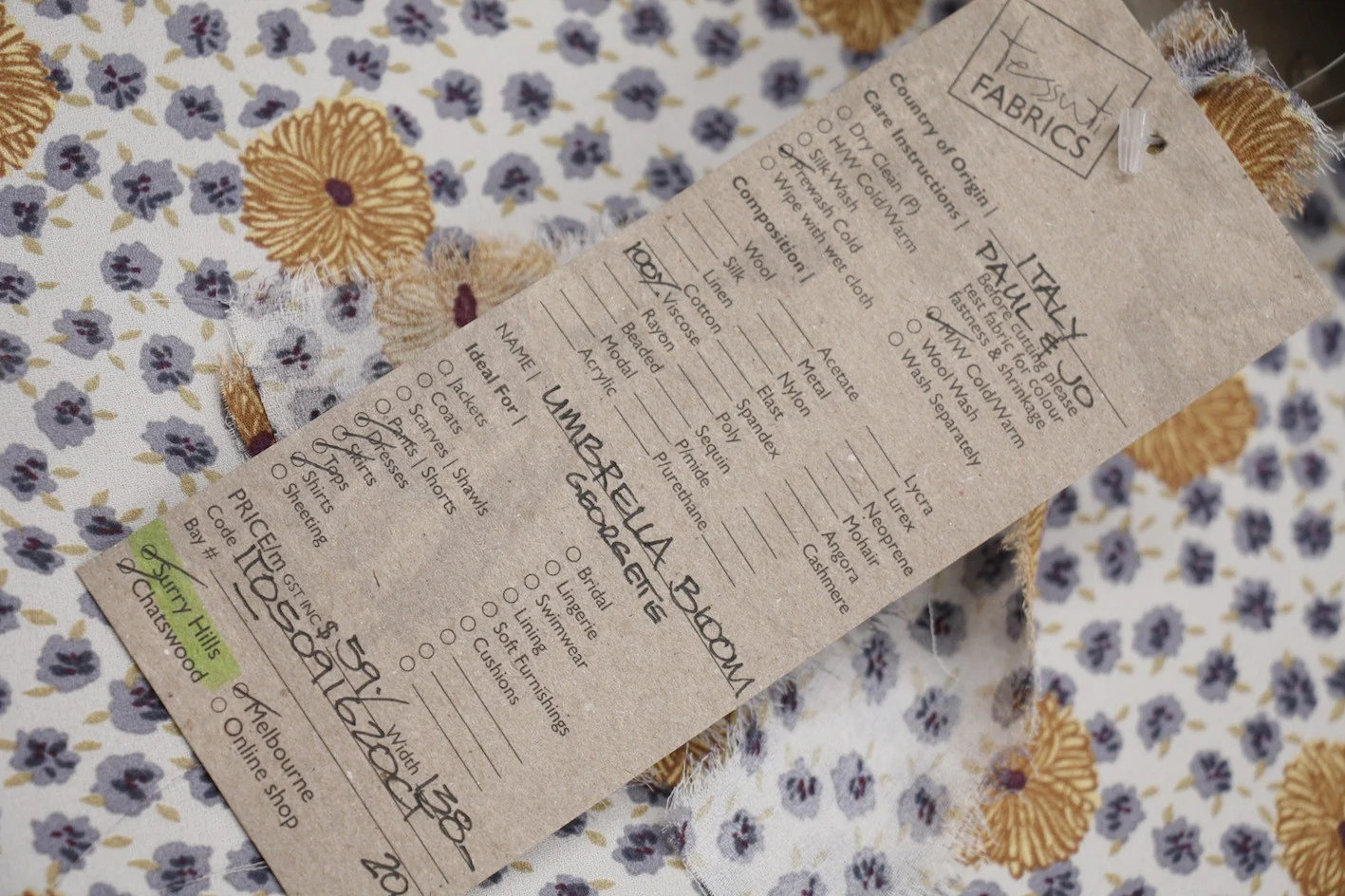 Umbrella Bloom Georgette - Image 3