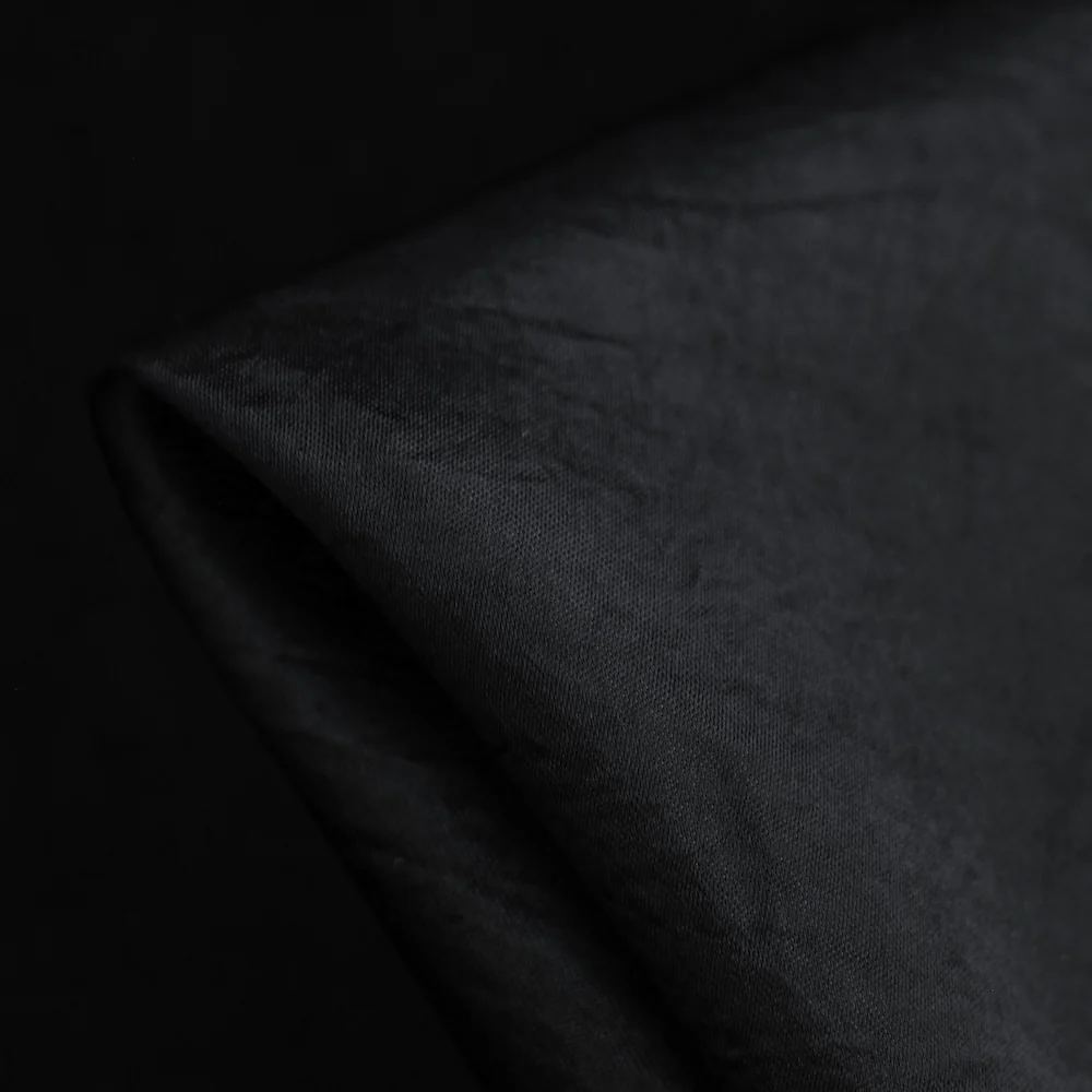 Valeria Black Vintage Satin