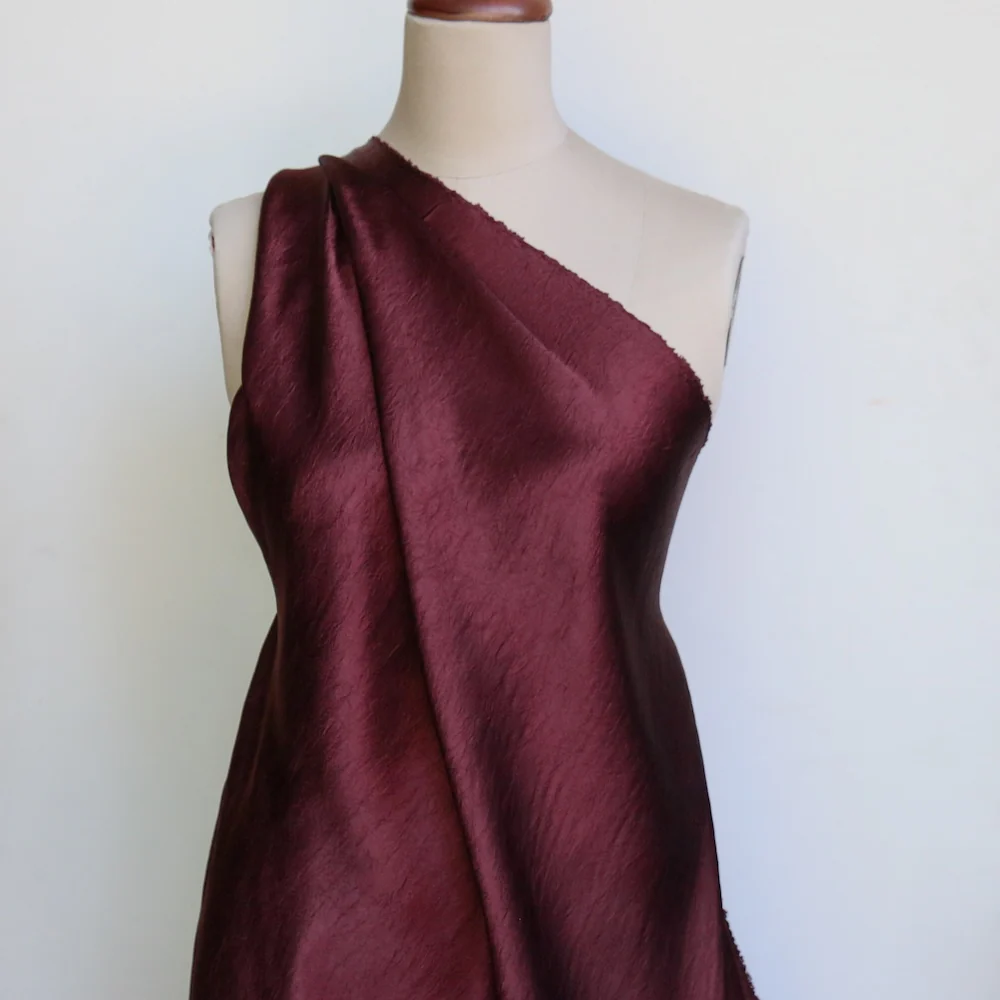 Valeria Merlot Vintage Satin - Image 4