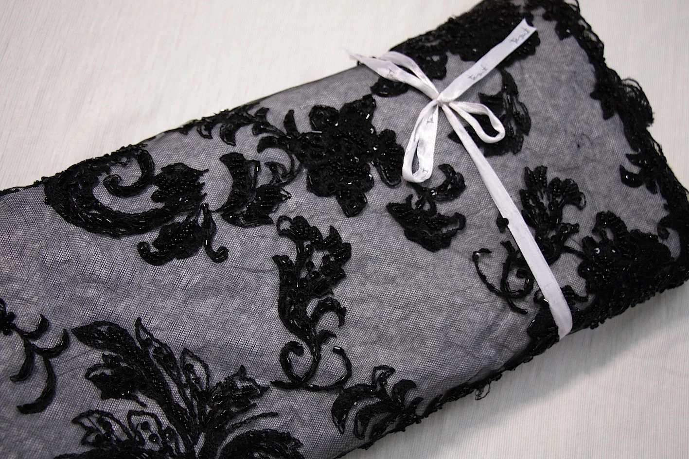 Valerie Black Embellished Tulle