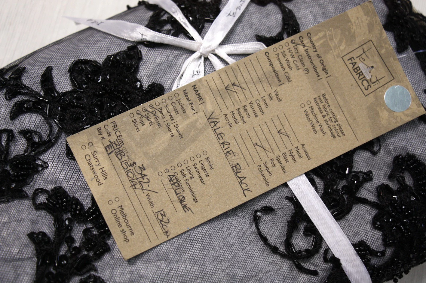 Valerie Black Embellished Tulle - Image 5