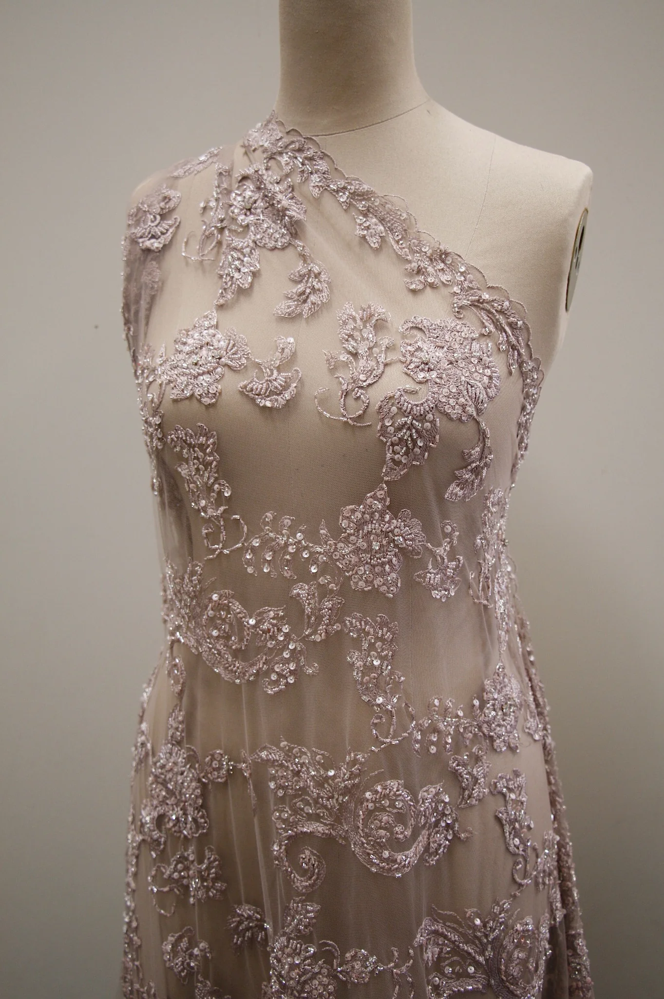 Valerie Dusty Pink Embellished Tulle - Image 6