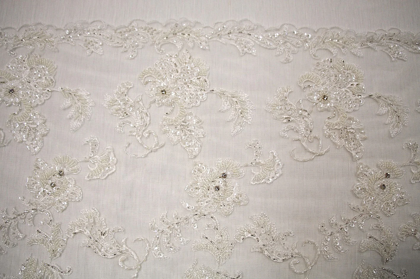 Valerie Ivory Embellished Tulle - Image 2