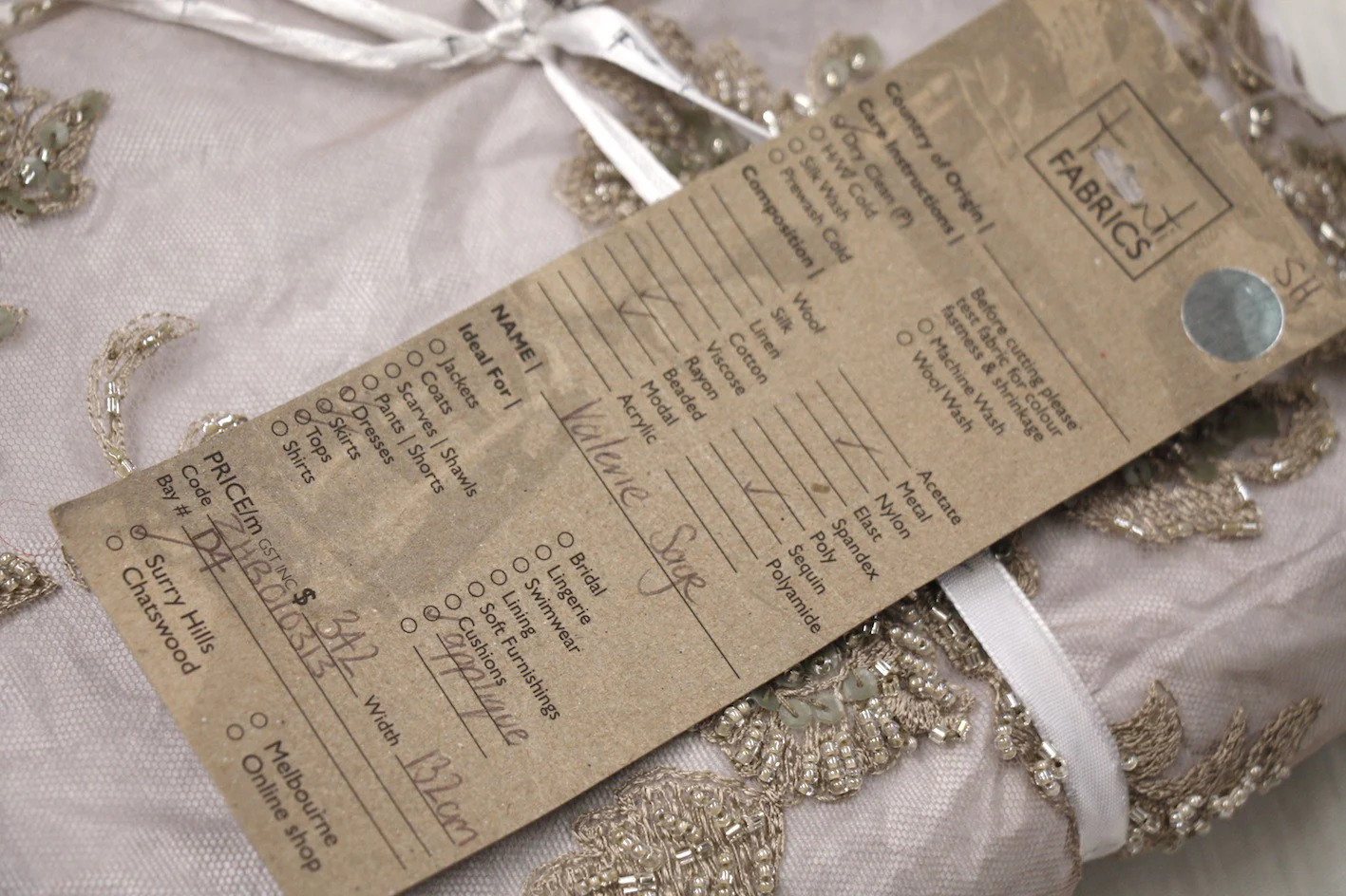 Valerie Sage Embellished Tulle - Image 2
