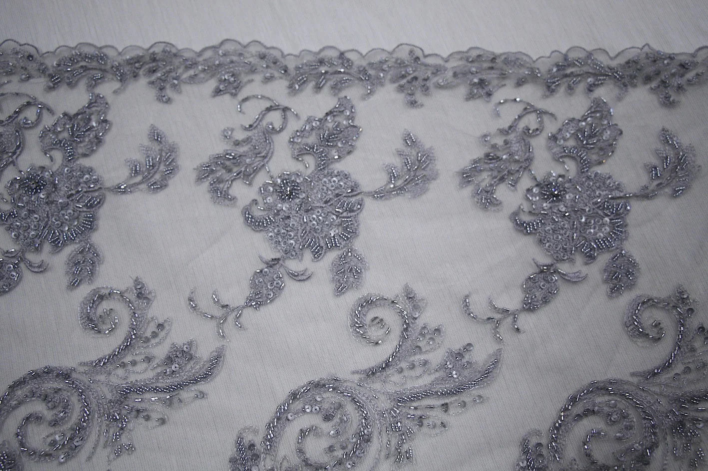 Valerie Silver Embellished Tulle - Image 2