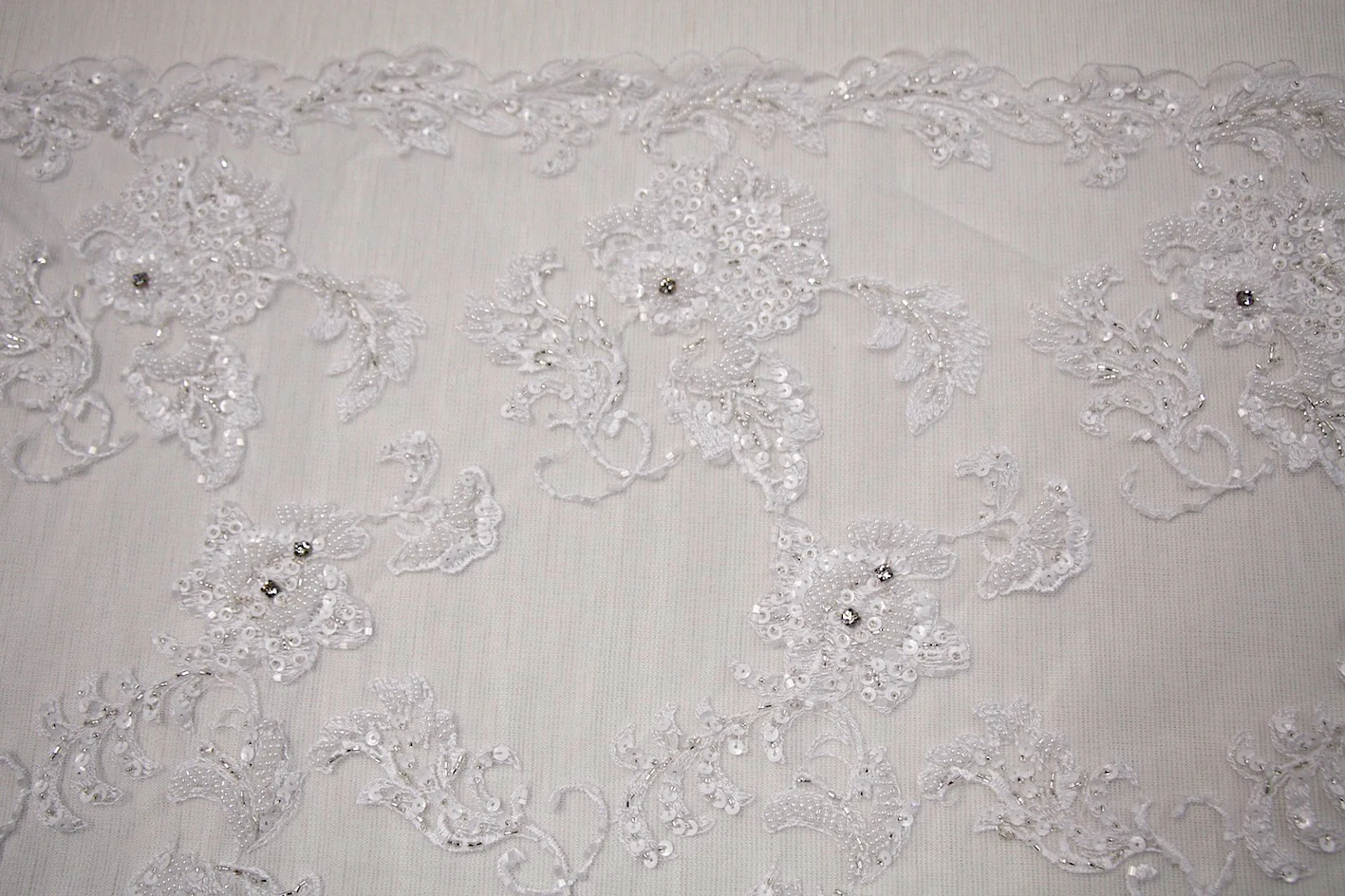 Valerie White Embellished Tulle - Image 3