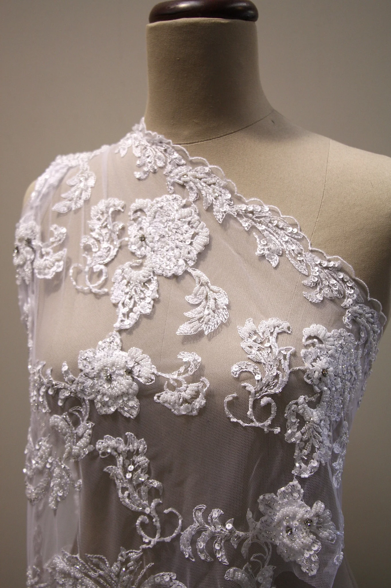Valerie White Embellished Tulle - Image 4