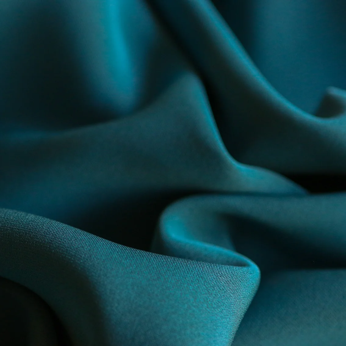 Vanessa Teal Triple Cady Crepe - Image 2