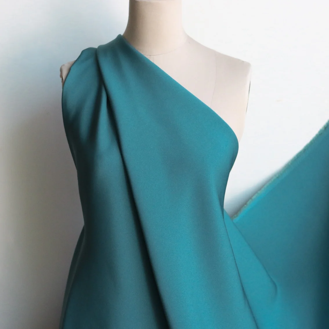 Vanessa Teal Triple Cady Crepe - Image 4