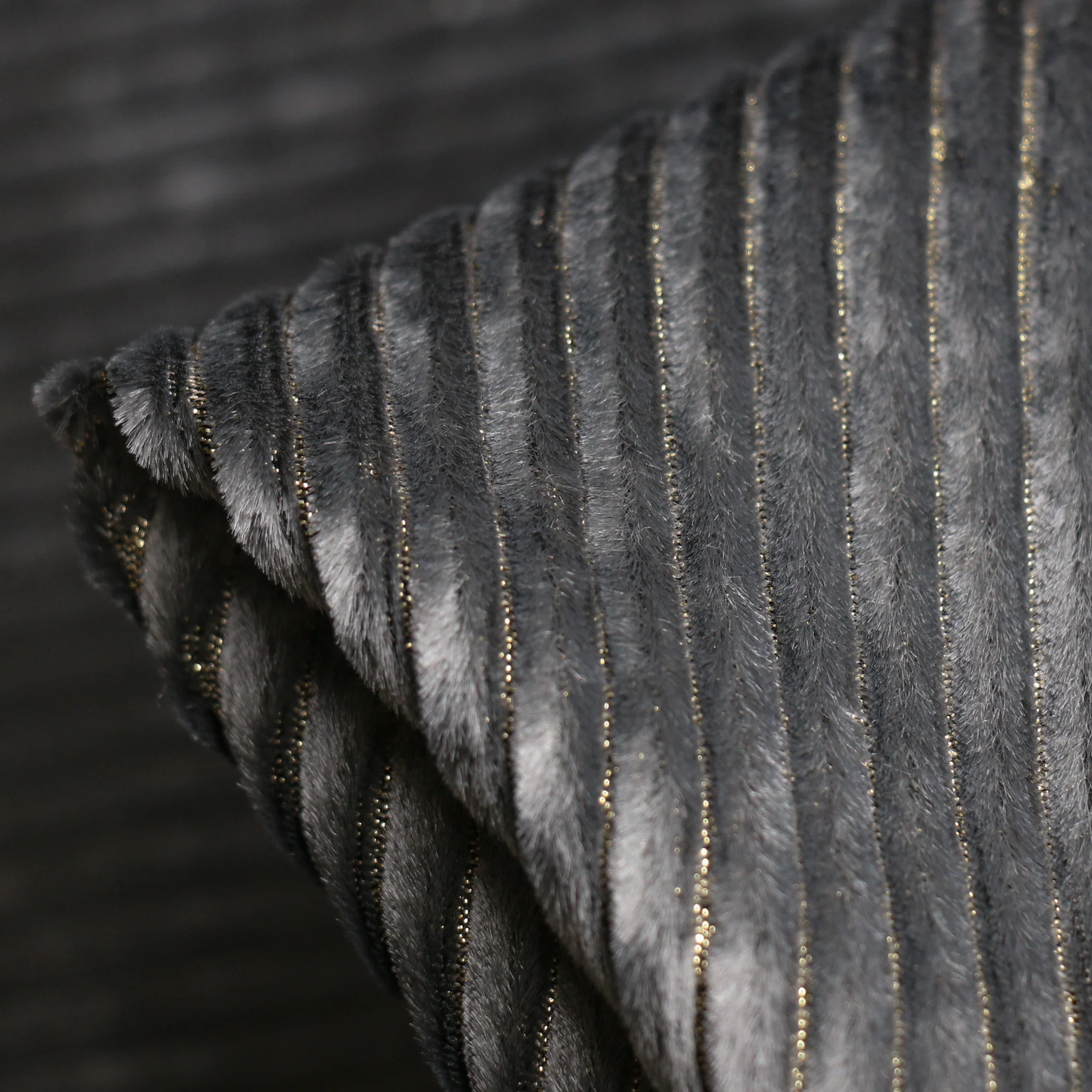 Velluto Nights Grey/Gold Lurex Corduroy