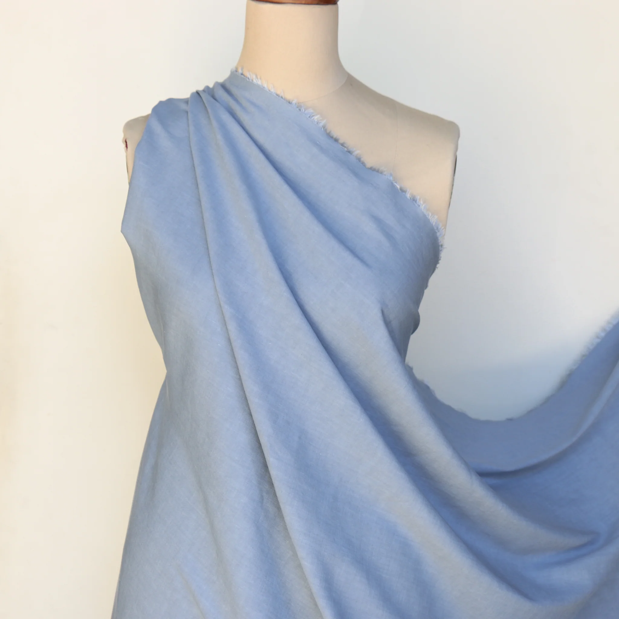 Veneto Sky Stretch Linen/Viscose - Image 4
