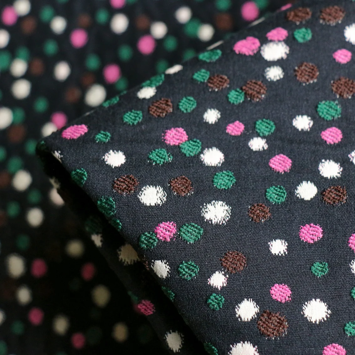 Verde Pois Jacquard