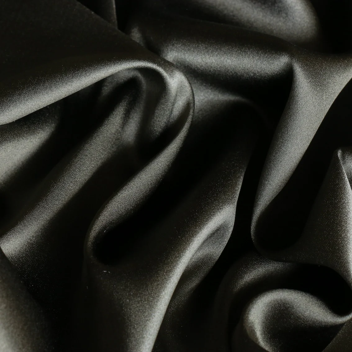Verde Scuro Stretch Silk Satin - Image 2