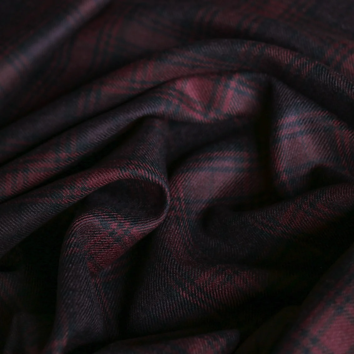 Verona Claret Check Wool - Image 3