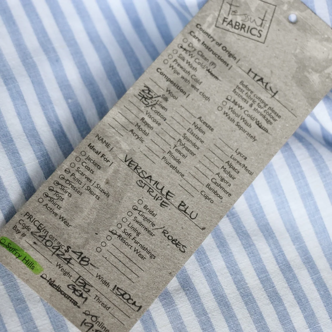 Versaille Blu Linen/Cotton - Image 4