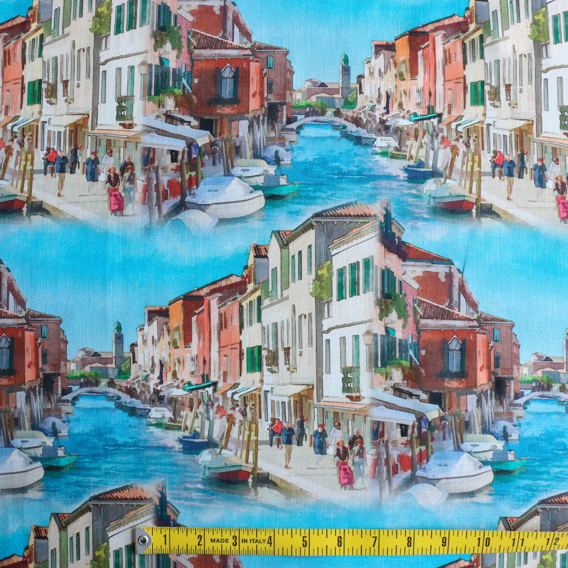 View Of Venice Printed Linen - Image 4