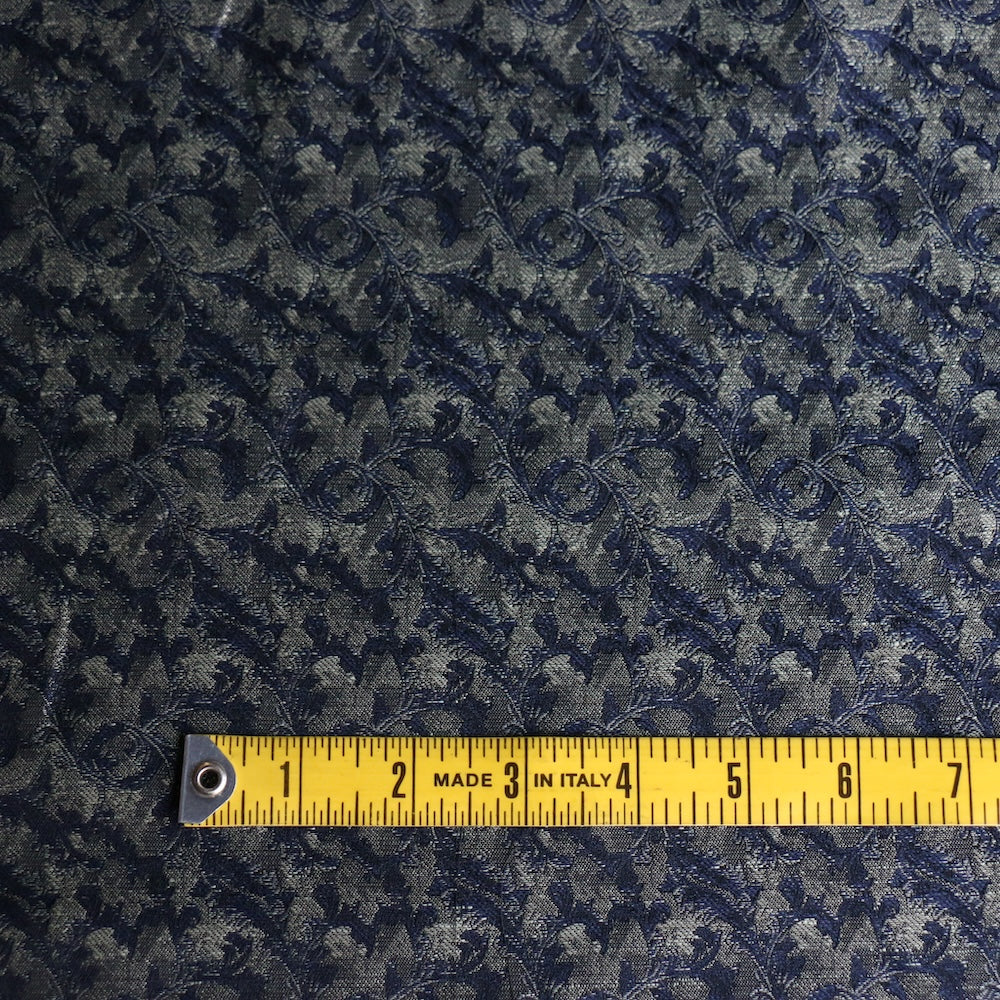 Vine On Navy Brocade/Jacquard - Image 3