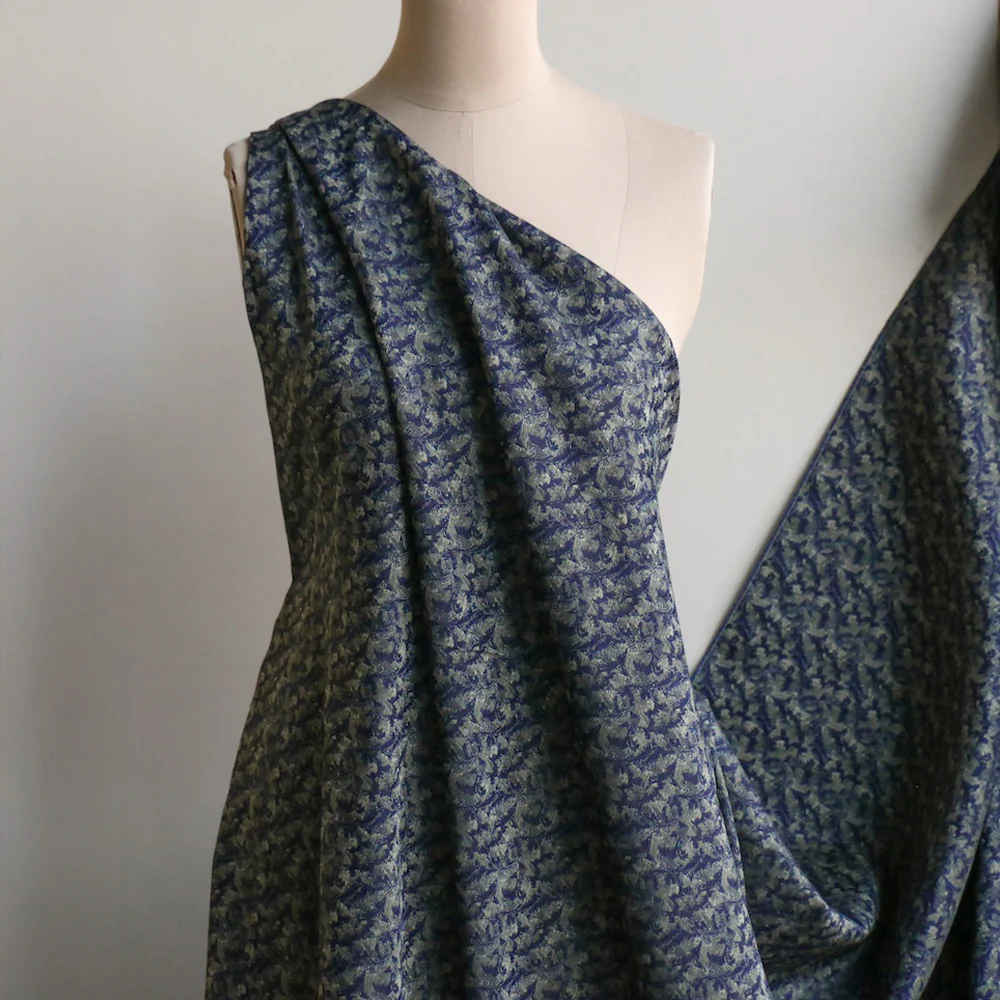 Vine On Navy Brocade/Jacquard - Image 5