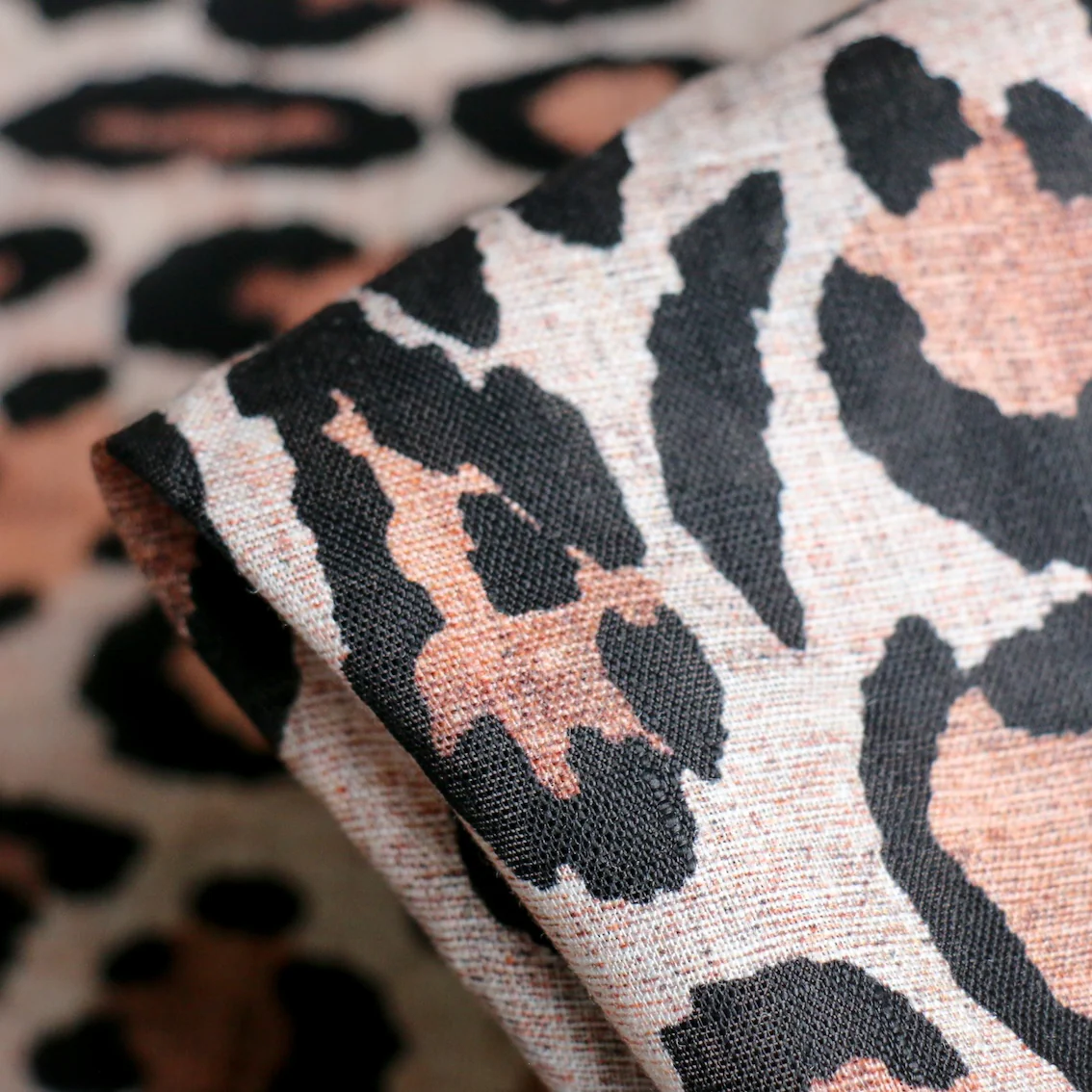 Vintage Cat Printed Linen