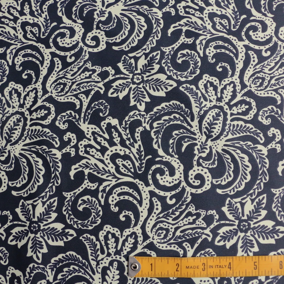 Virna Floral Black/Cream Cotton - Image 3